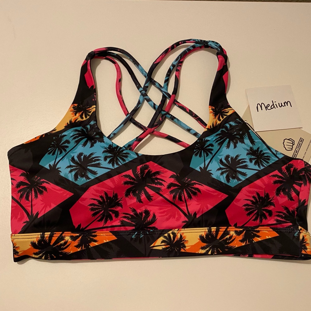 Feed Me Fight Me sports bra  - Med - NWT
